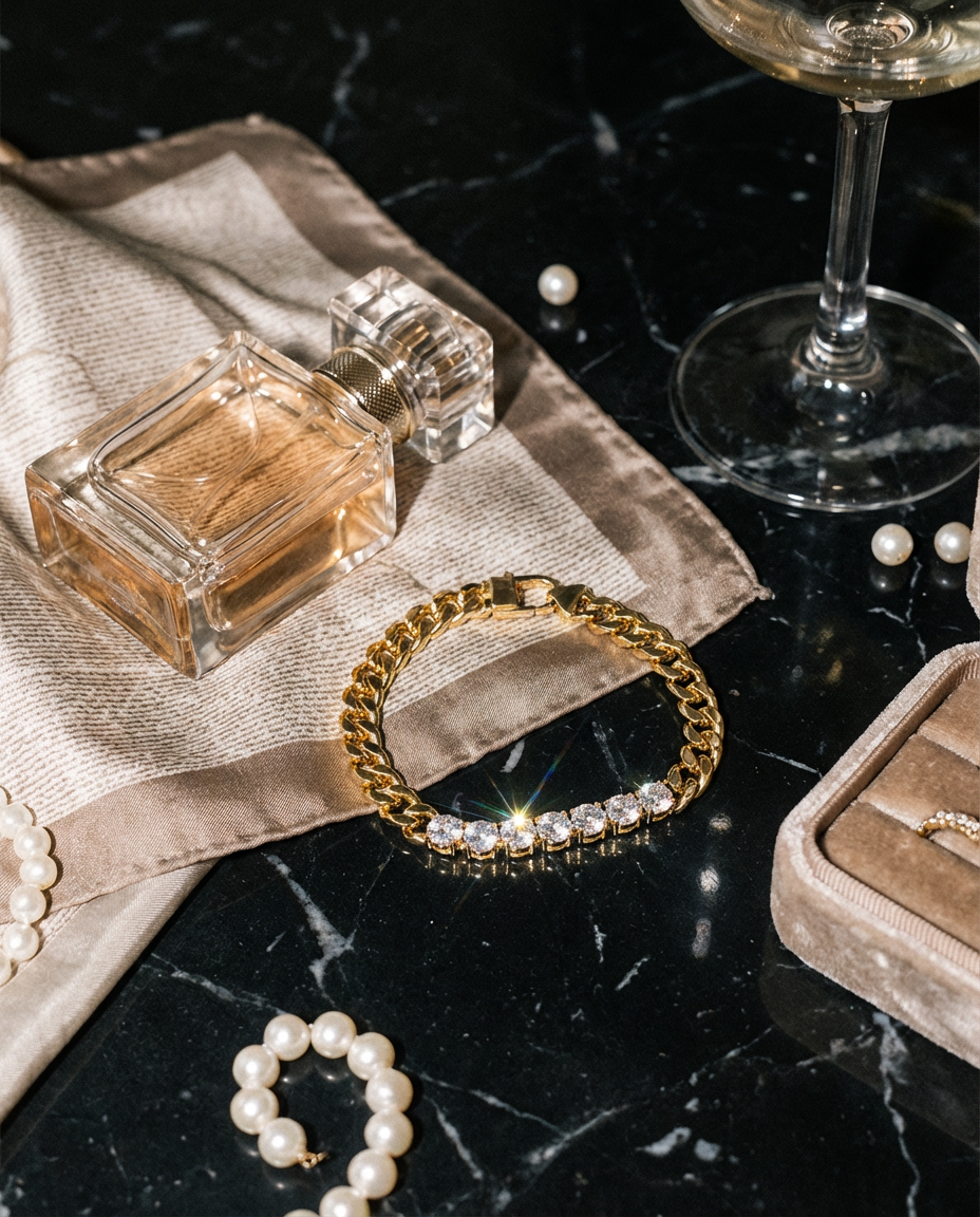 Aria Diamant-Tennisarmband Gold