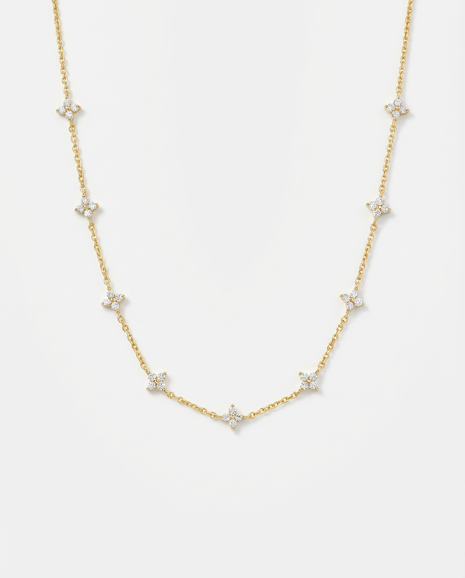 Clover Glow Halskette