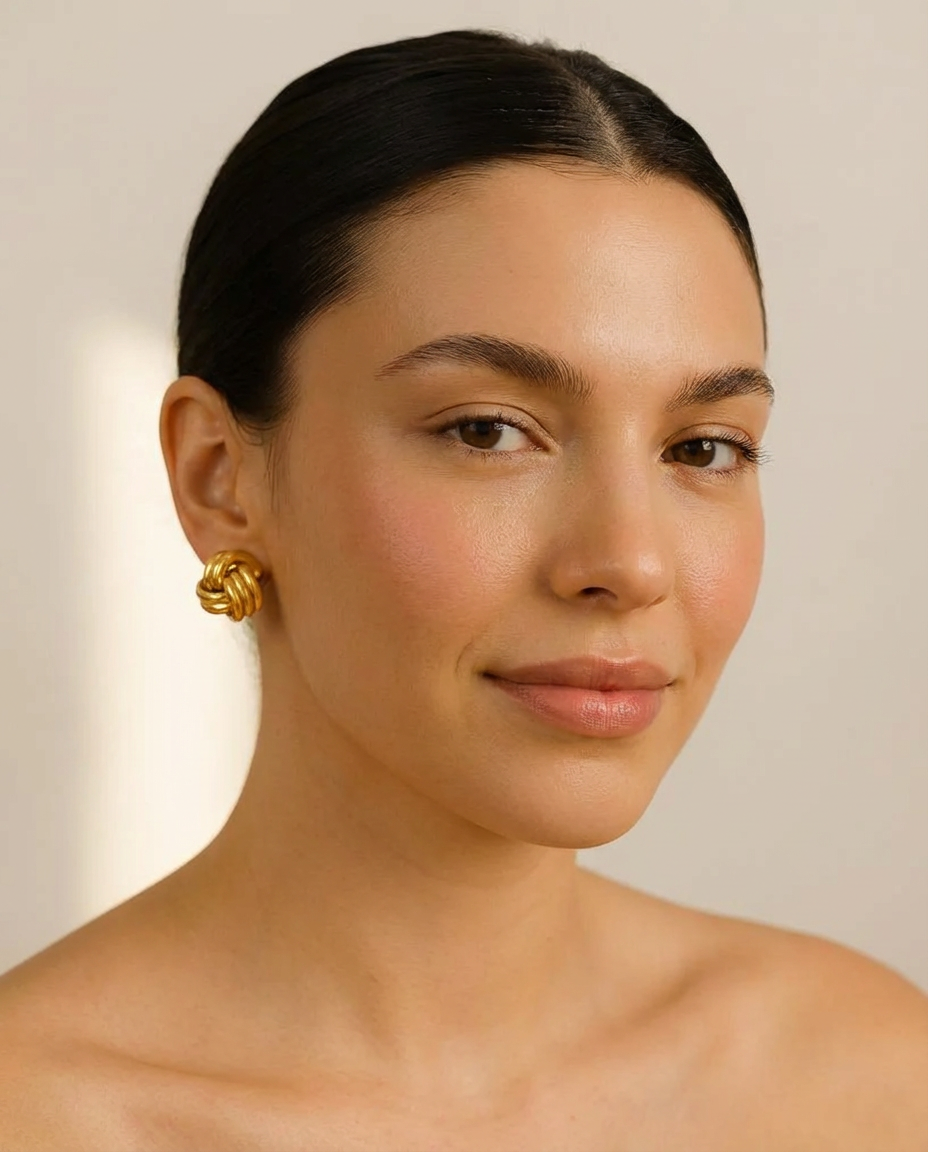 Die Knoten-Ohrstecker