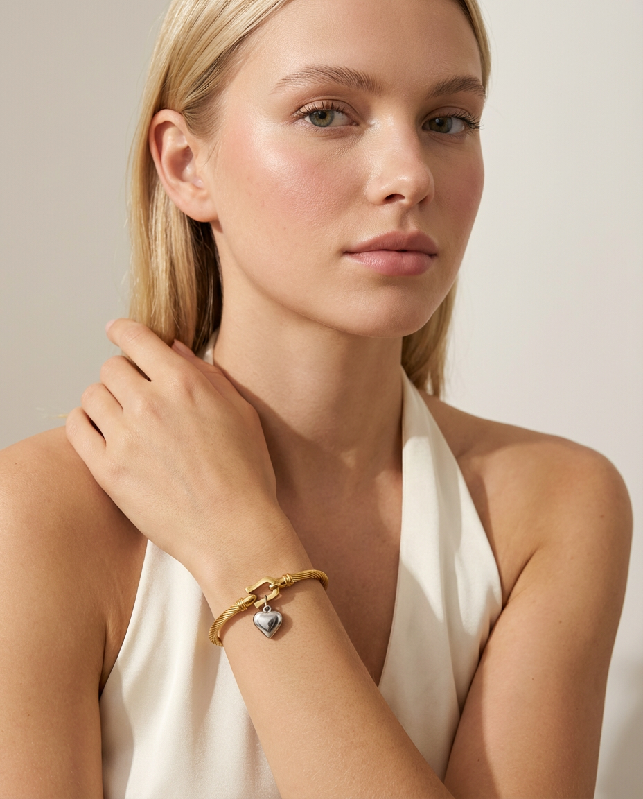 Herzanhänger-Armband