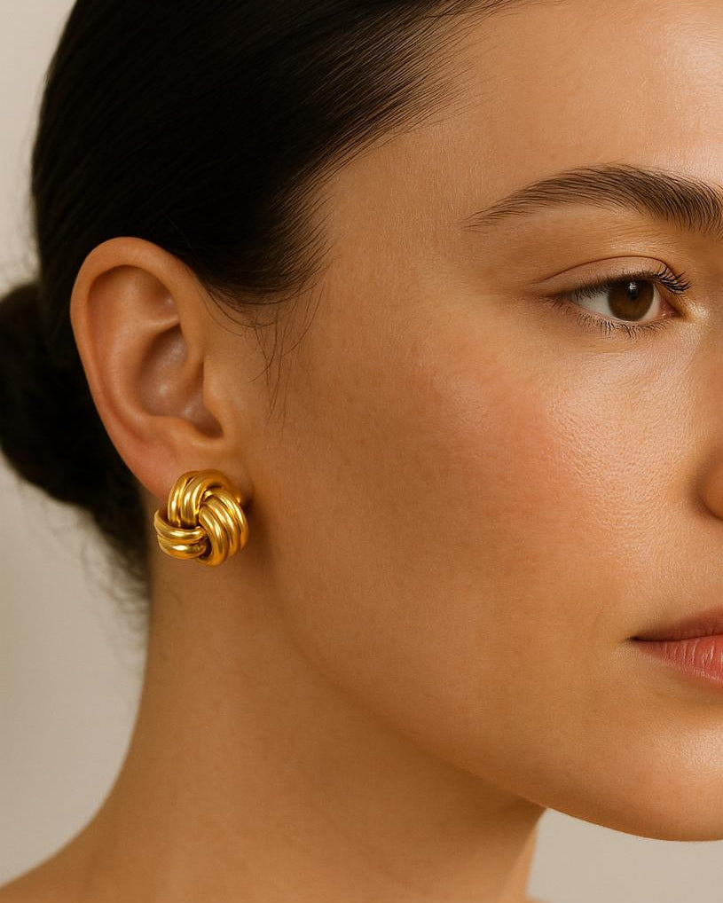 Die Knoten-Ohrstecker