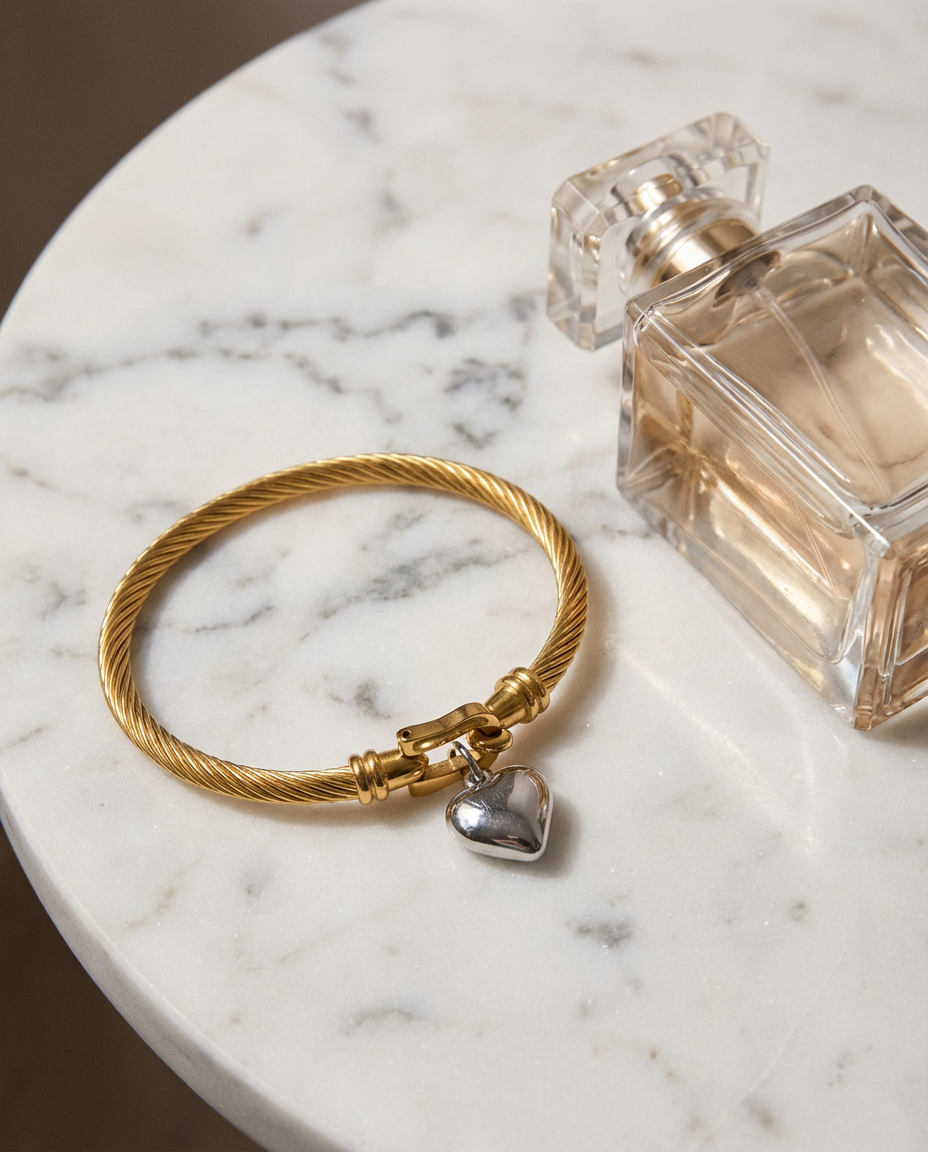 Herzanhänger-Armband