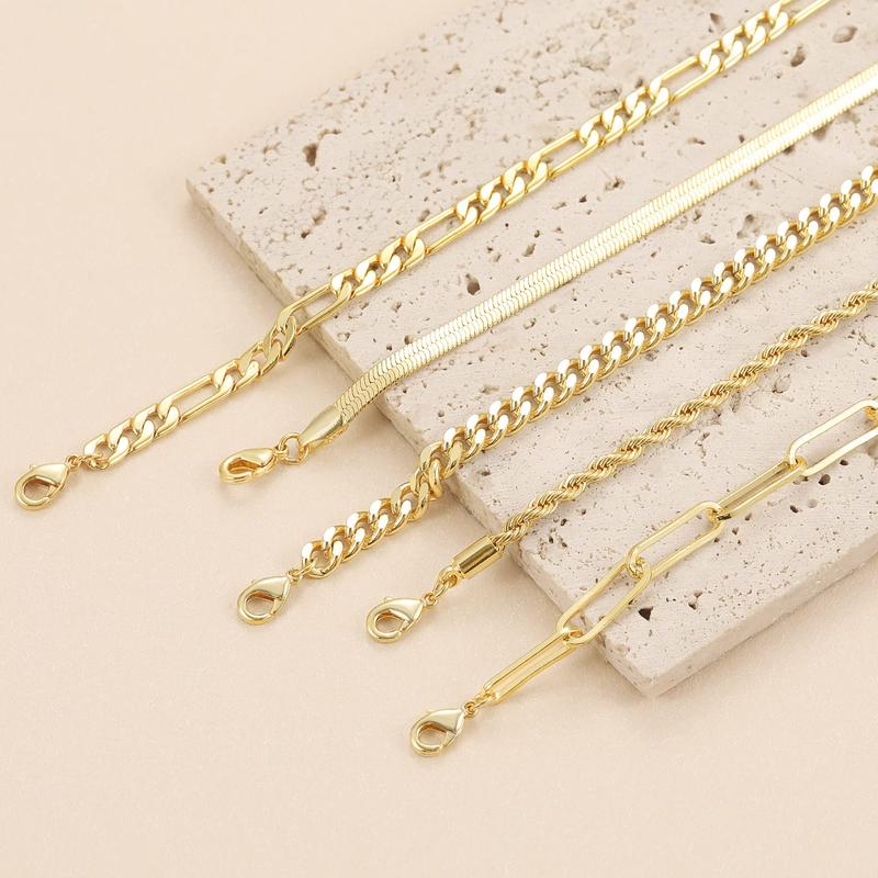 5-teiliges Armband-Set mit Kontrastgliedern