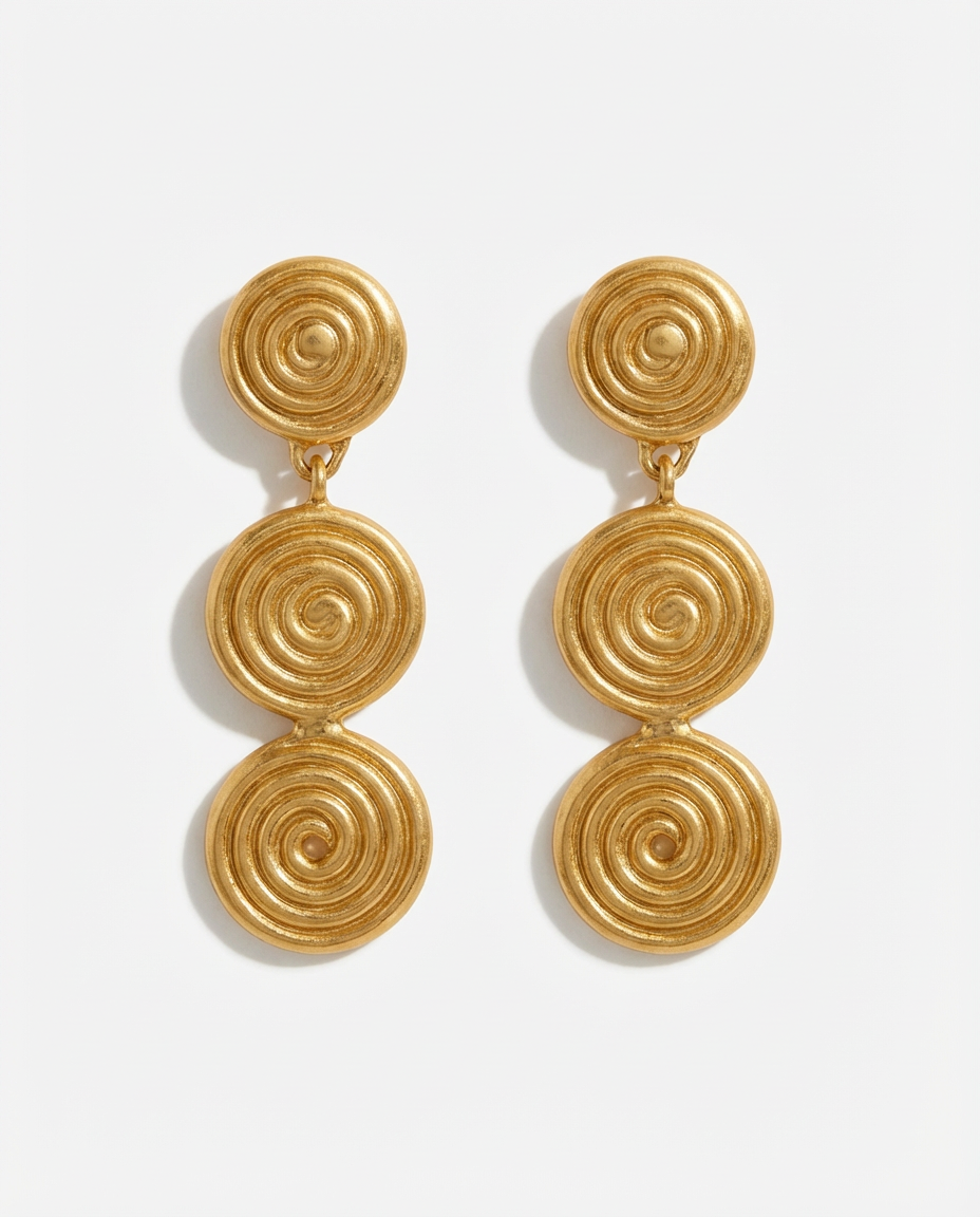 Valencia Spiral Drop Earrings