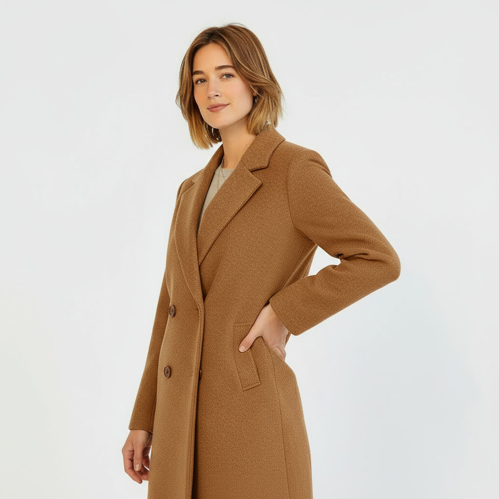 Helena – Eleganter Damenmantel mit klassischem Revers