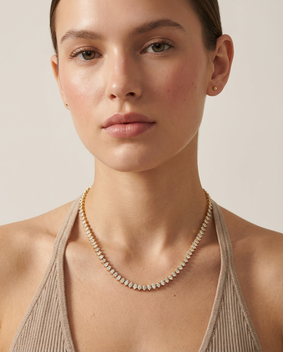 Nina Tennis Necklace