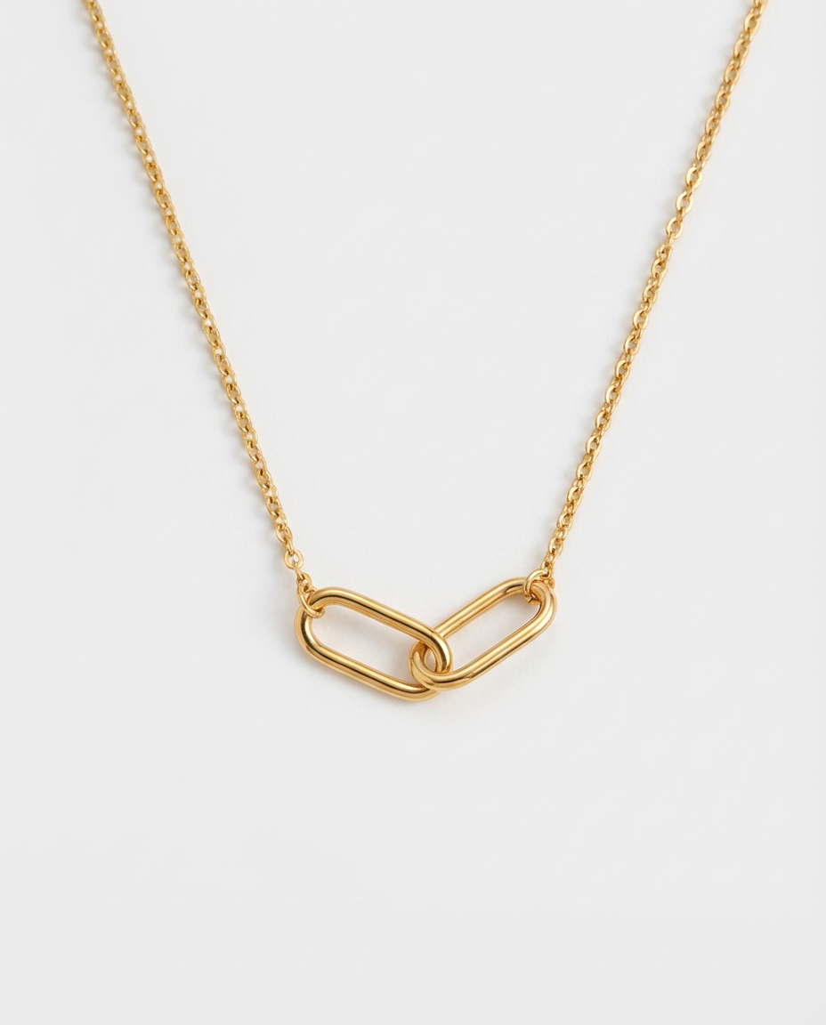 Sienna Paperclip Layered Necklace