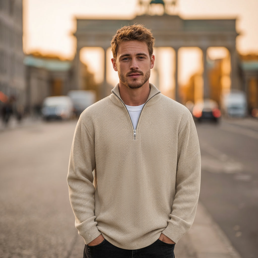 Lennart | Modern half-zip sweater