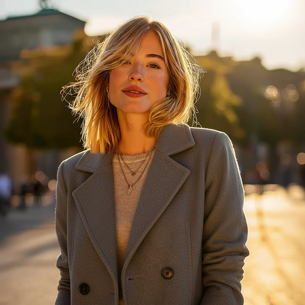 Helena – Eleganter Damenmantel mit klassischem Revers