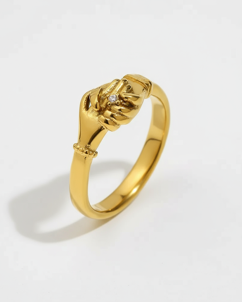 Goldener Handschlagring