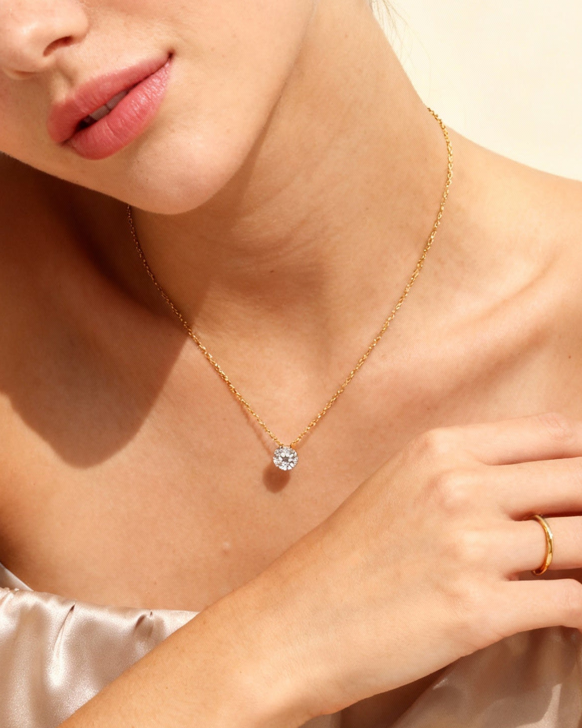 Élodie Solitaire Halskette