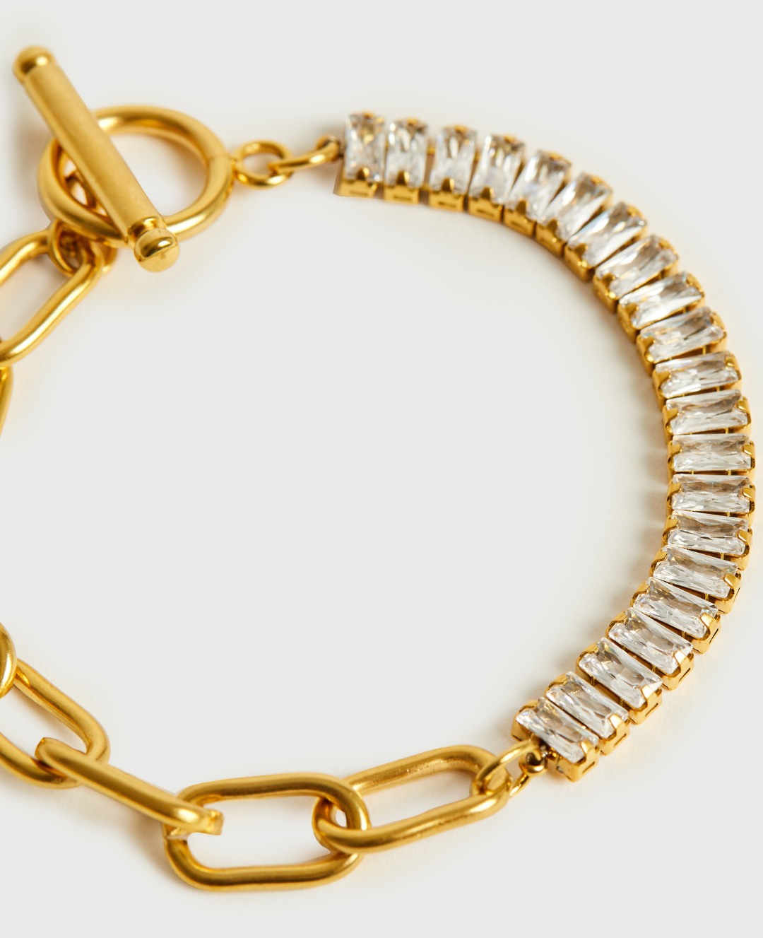 Blanche Chunky Paper Clip Armband