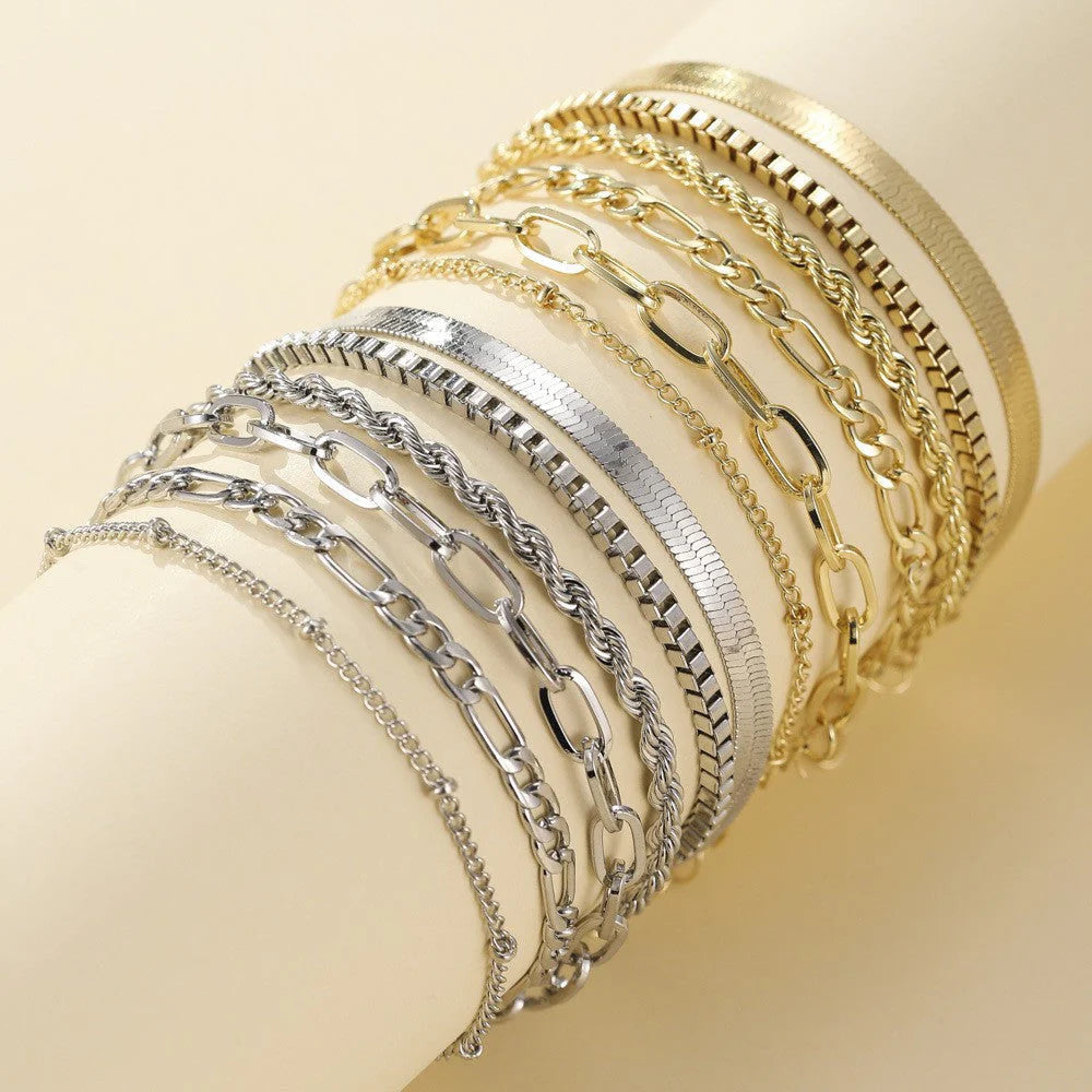 Ellis goldenes Armband-Set