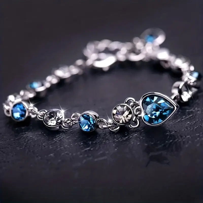 Ozean Herz Glanz Armband