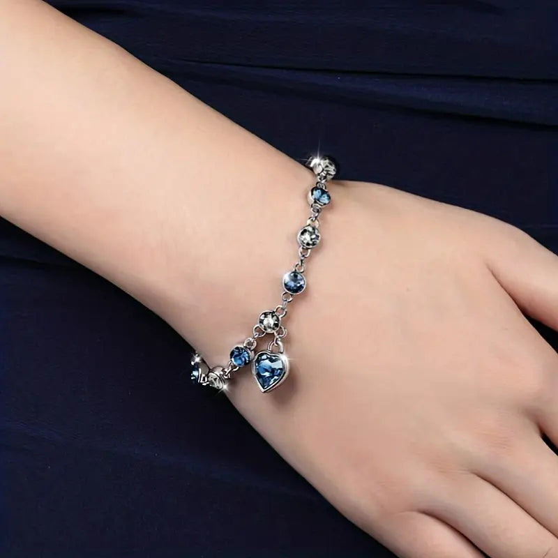 Ozean Herz Glanz Armband