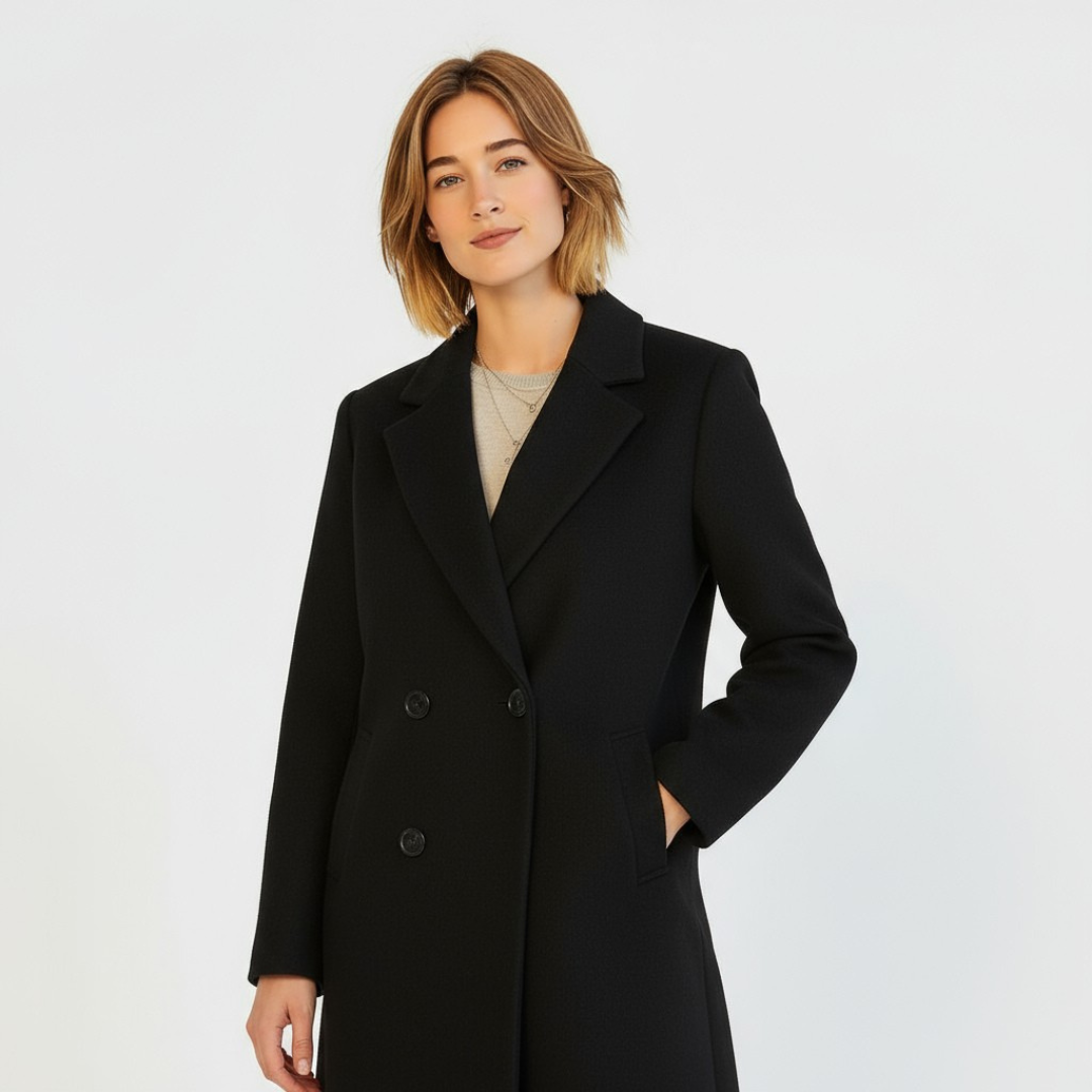 Helena – Eleganter Damenmantel mit klassischem Revers