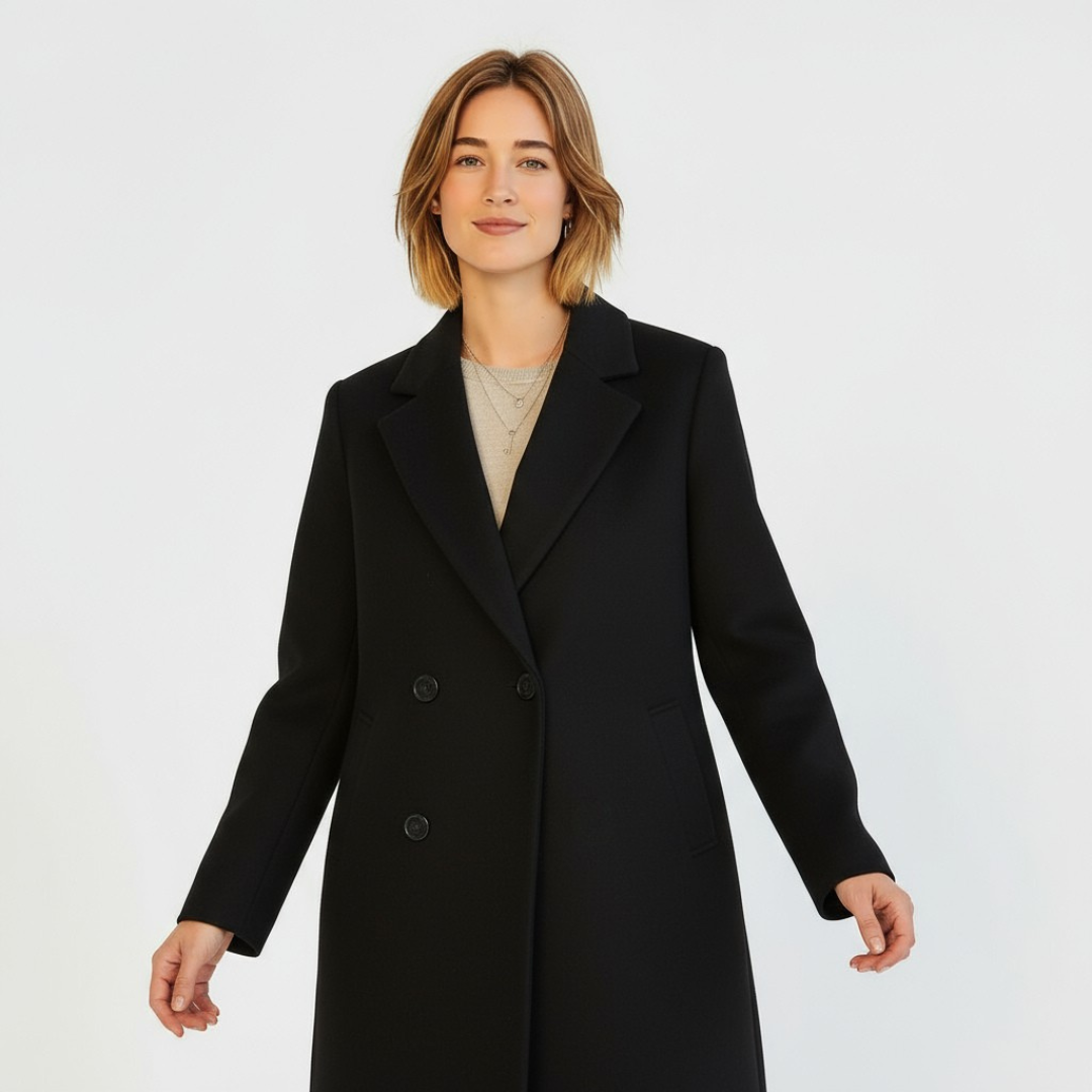 Helena – Eleganter Damenmantel mit klassischem Revers