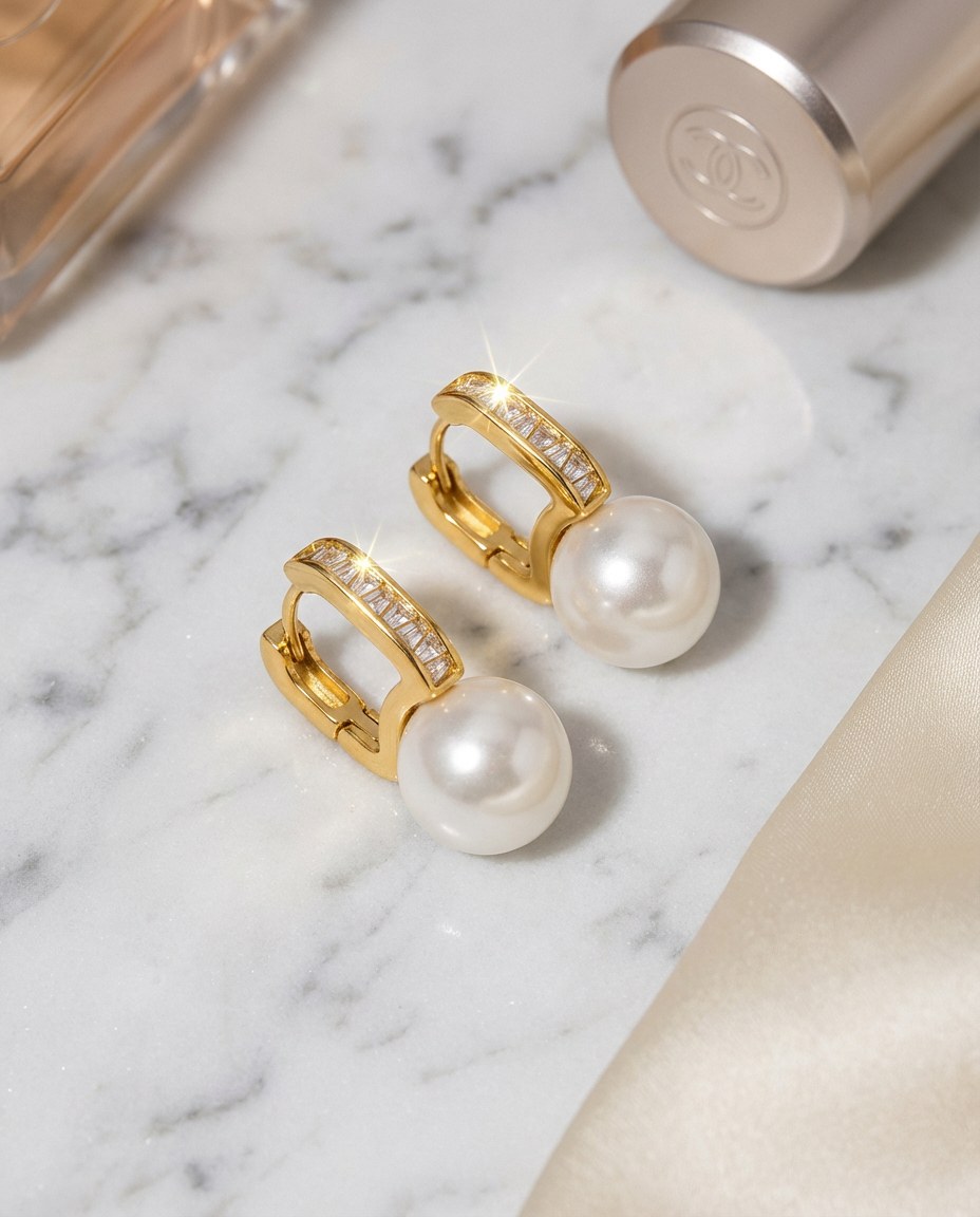 Pearl Clip Earrings