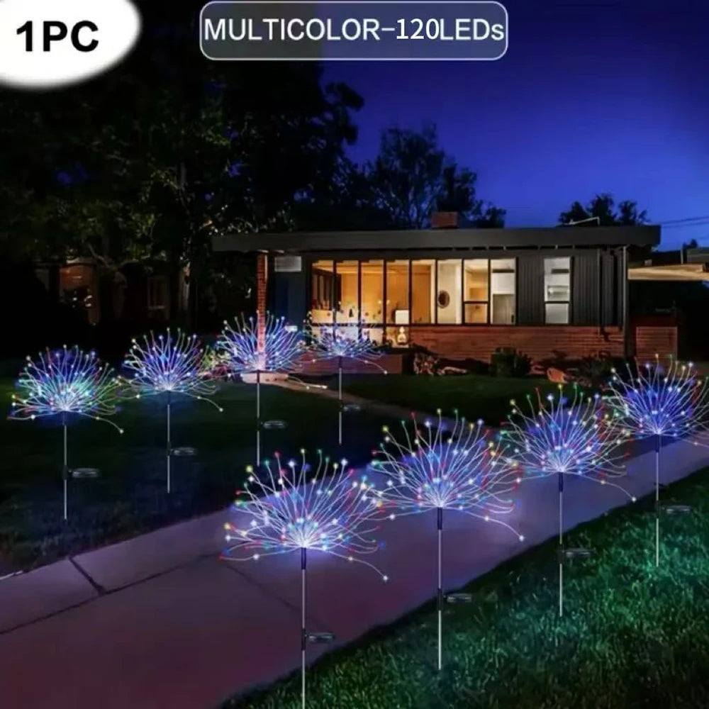 Solcelle Fyrværkerilys – 200 LED