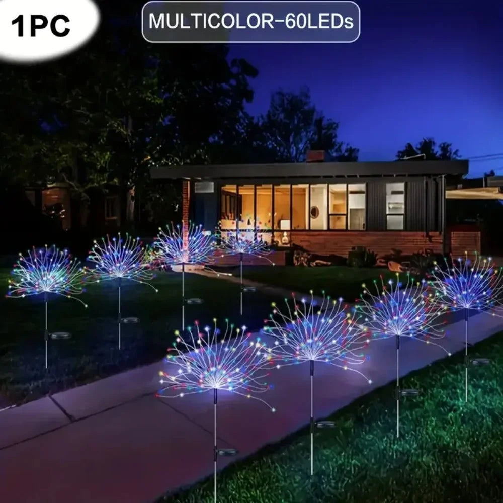Solcelle Fyrværkerilys – 200 LED