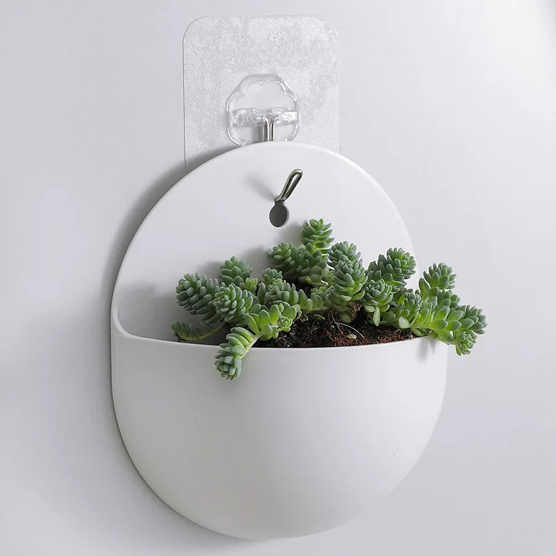 2660 DIY hanger plantenpot binnen plastic plantenbak muur hangende bloemen cover ronde plantenpot binnen plastic plantenbak opbergdoos