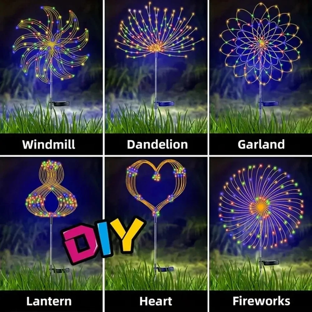 Solcelle Fyrværkerilys – 200 LED