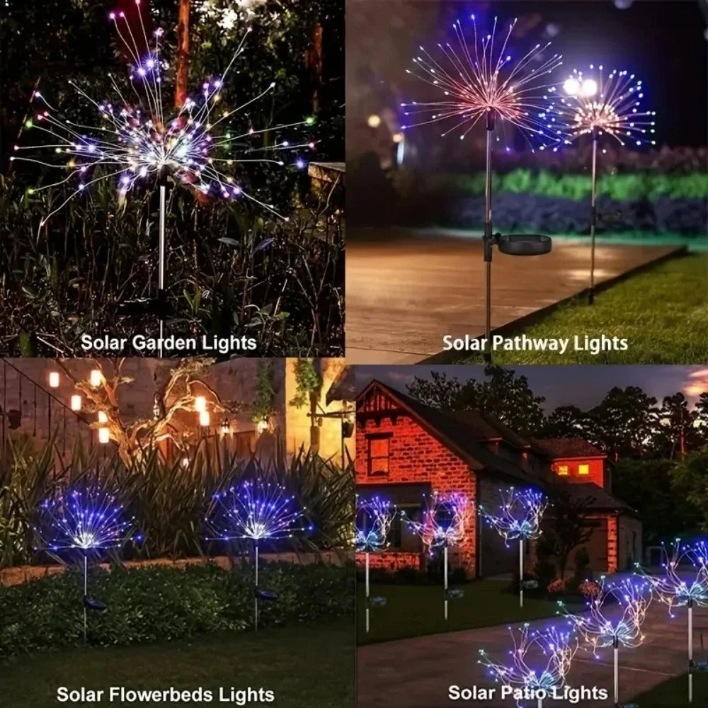 Solcelle Fyrværkerilys – 200 LED