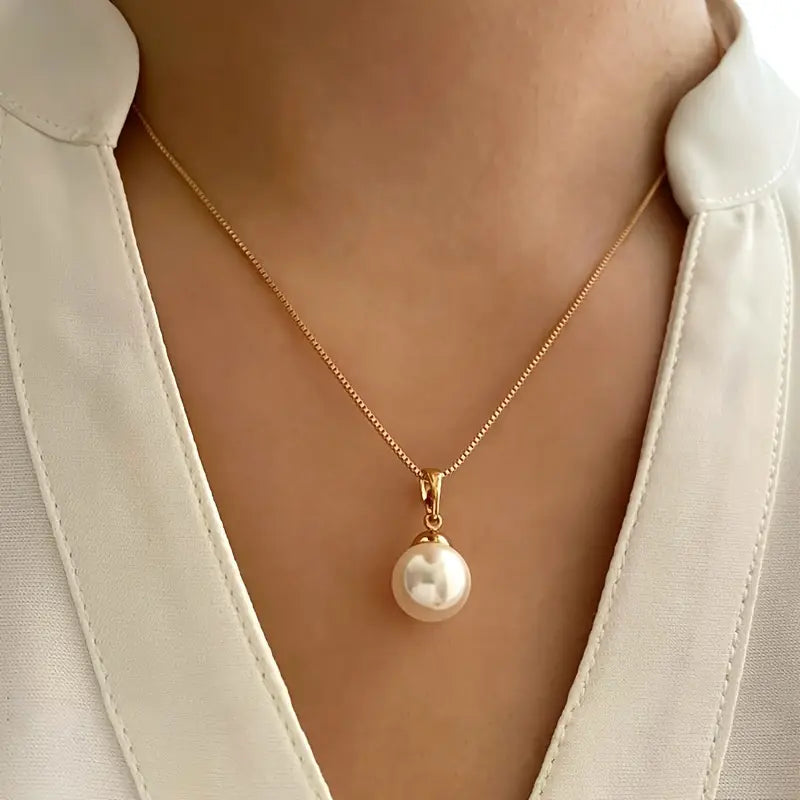 Schmuckset mit Perlen von Golden Grace | Gold