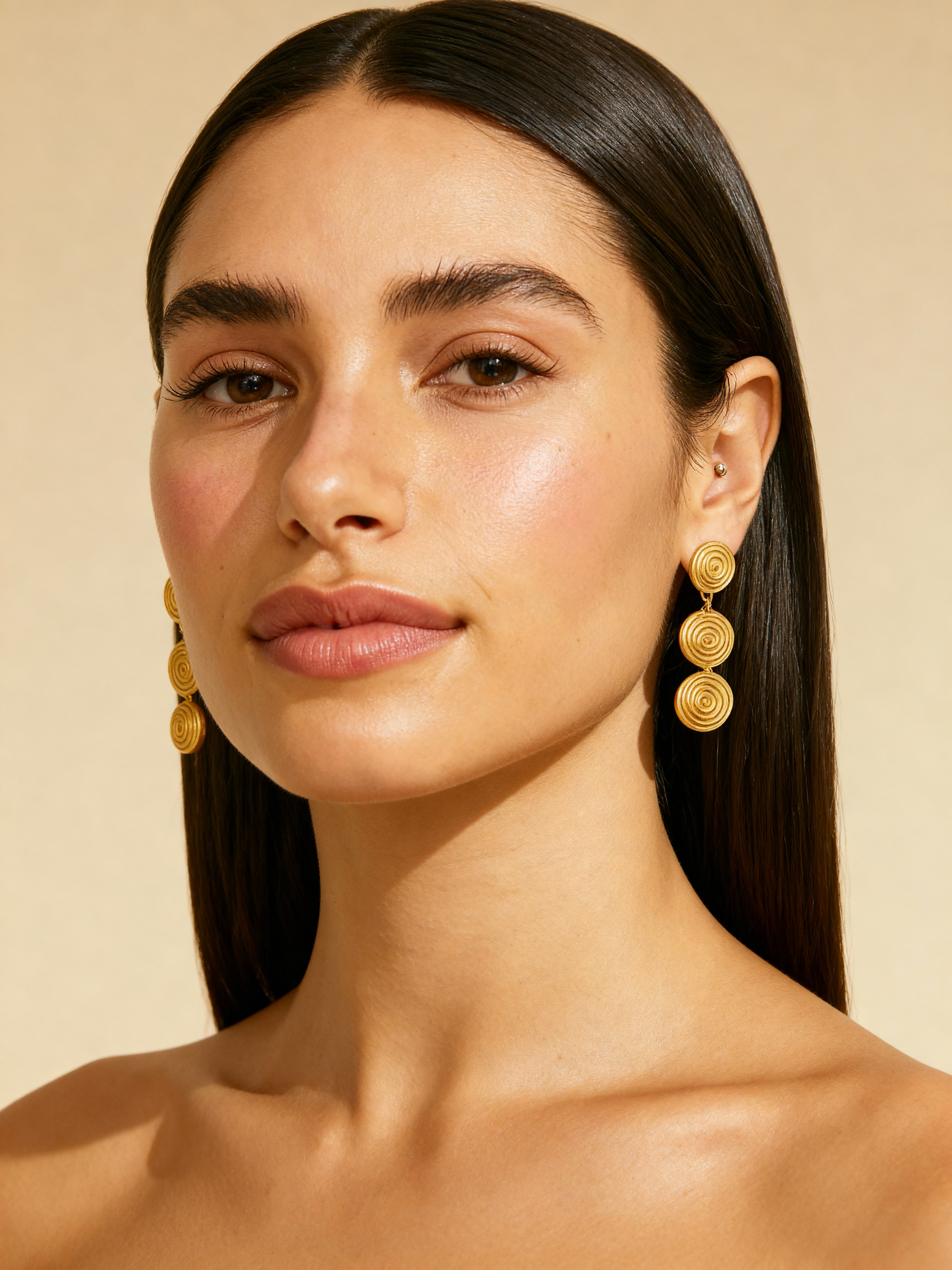 Valencia Spiral Drop Earrings