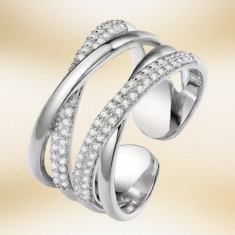 Glitzernder Unterstützungsring | Gemeinsam gegen Brustkrebs