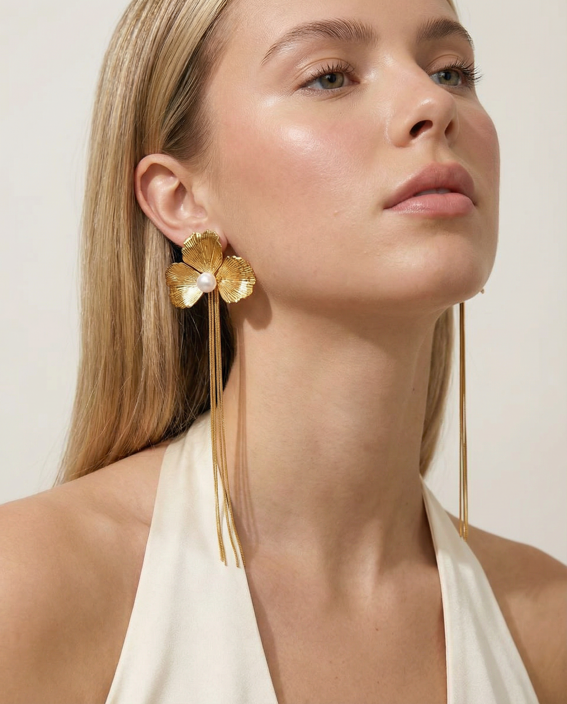 Orchideenperlen-Ohrhänger