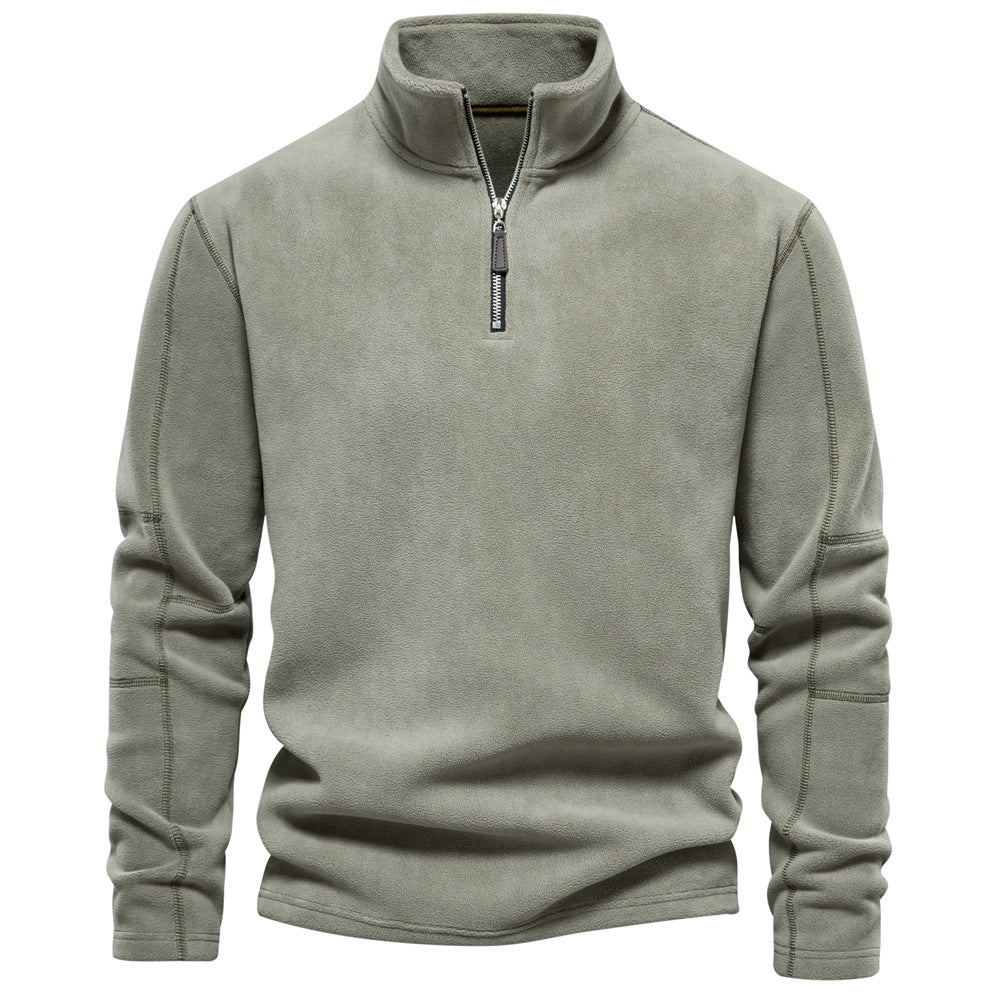 Björn | Warmer Half-Zip Herrenpullover mit Stehkragen