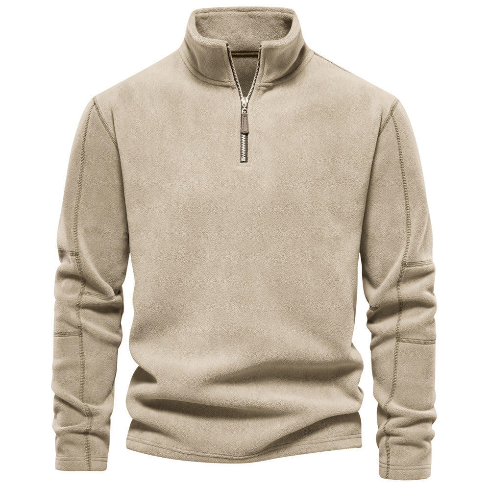 Björn | Warmer Half-Zip Herrenpullover mit Stehkragen