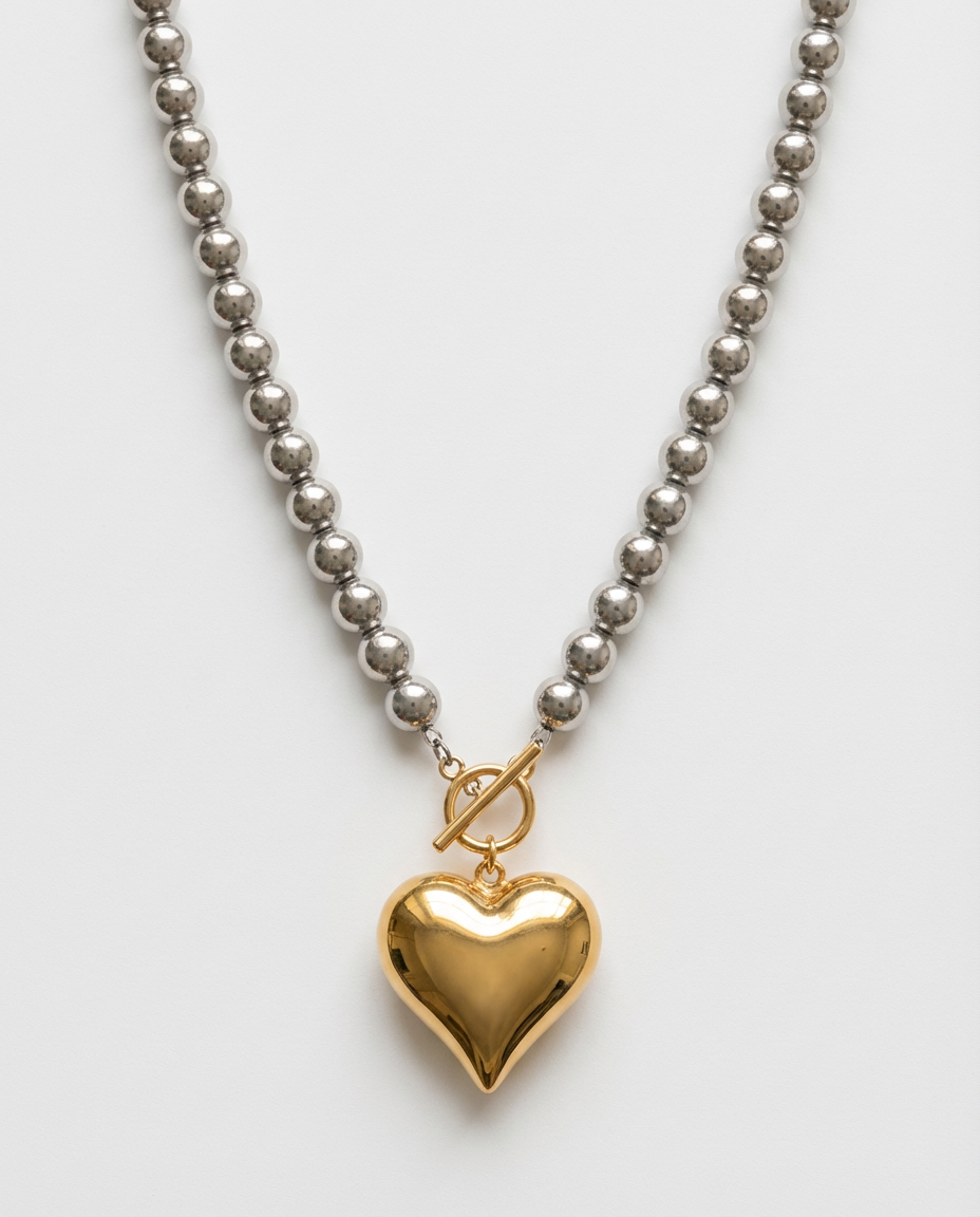 Amélie-Herz-Anhänger-Halskette