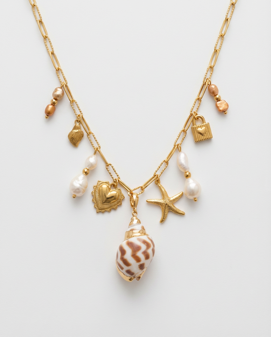 Capucine Ocean Charm Halskette