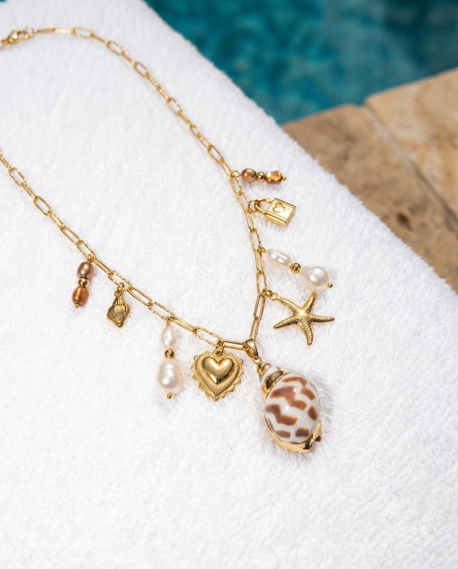Capucine Ocean Charm Necklace