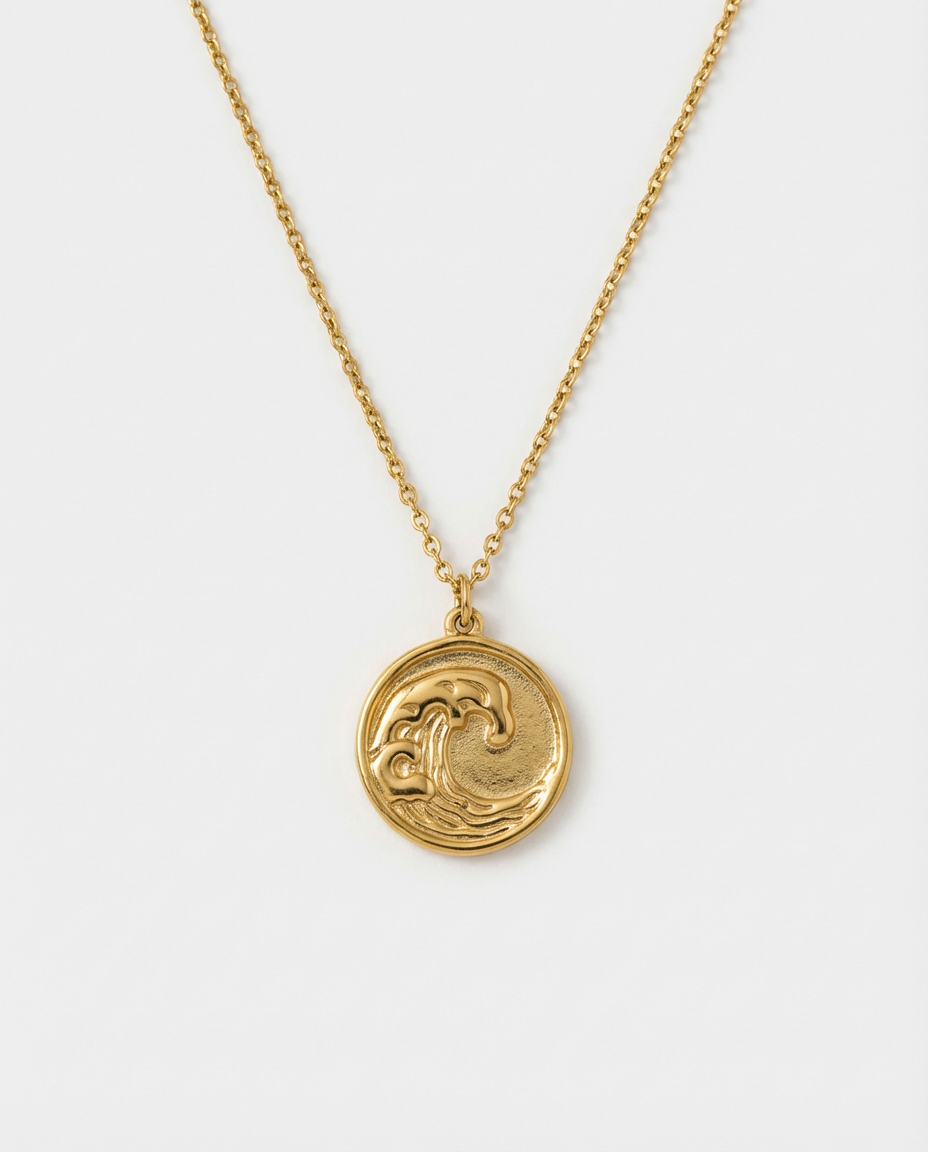 Ophélie Wave Pendant Necklace
