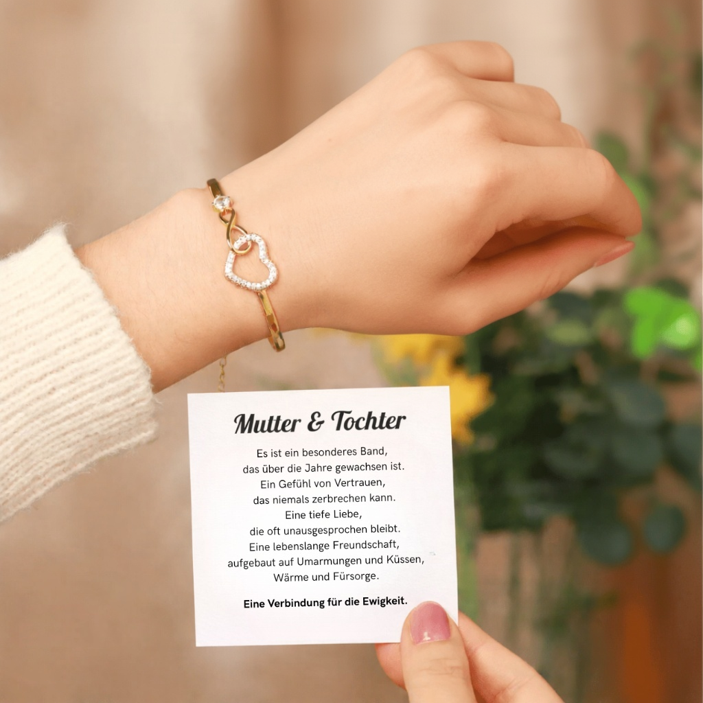 Mutter & Tochter – Armband mit Unendlichkeits-Herz