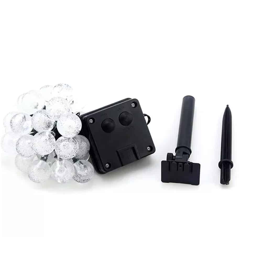 Solcelle Lyskæde med Kuglelys – 20/50/100 LED