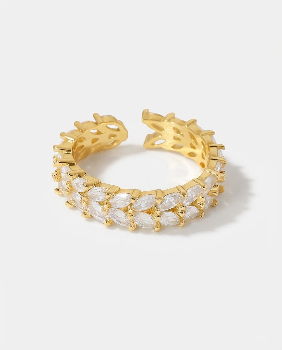 Verstellbarer Glitzerring