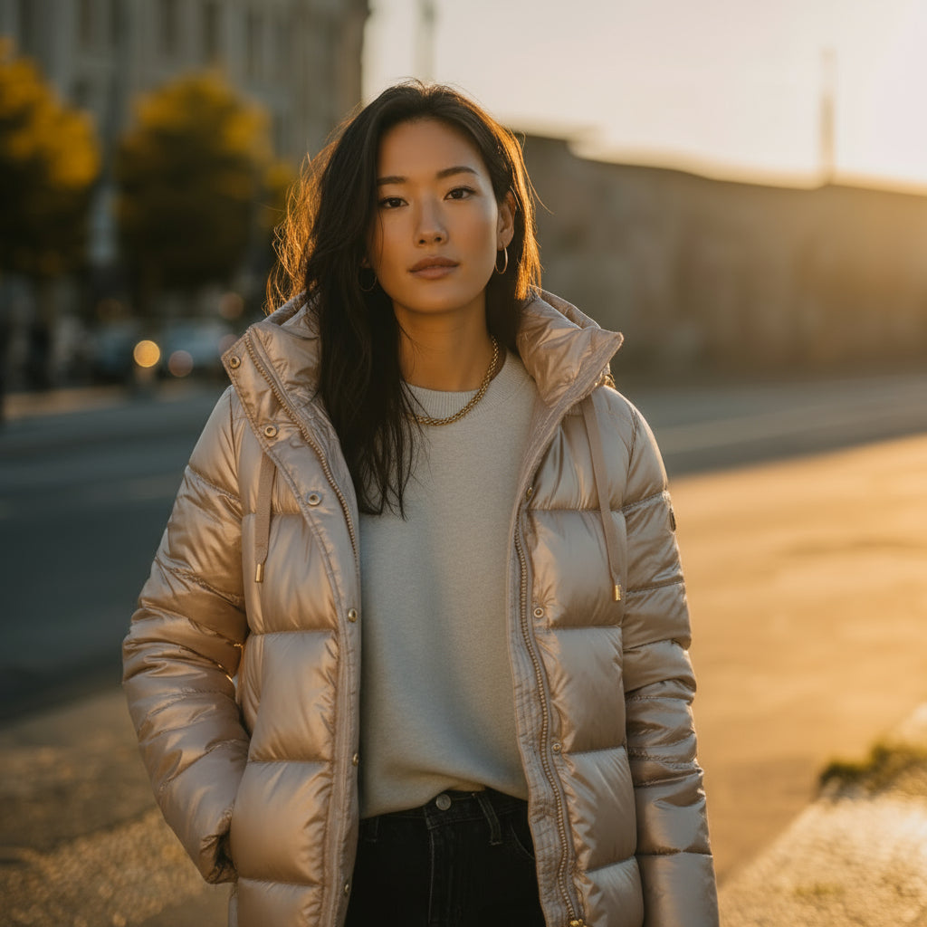 Amara | Eleganter Wintermantel mit Kapuze