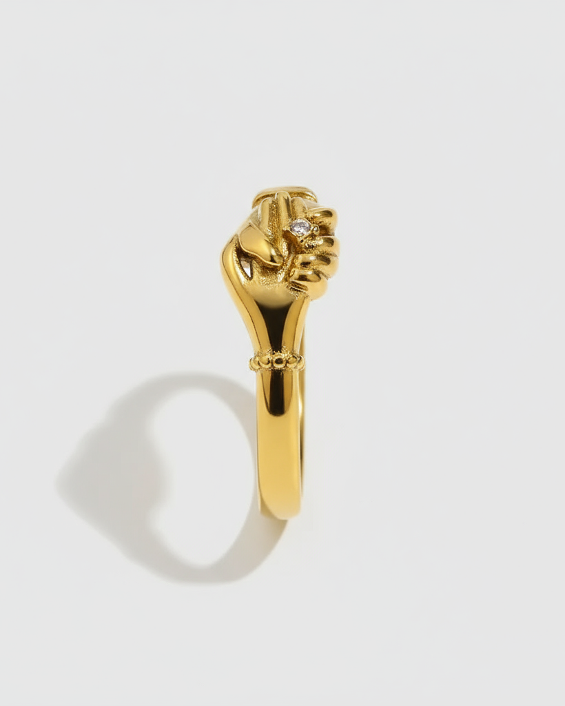 Goldener Handschlagring