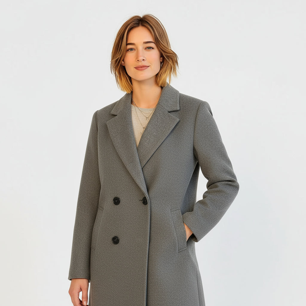 Helena – Eleganter Damenmantel mit klassischem Revers