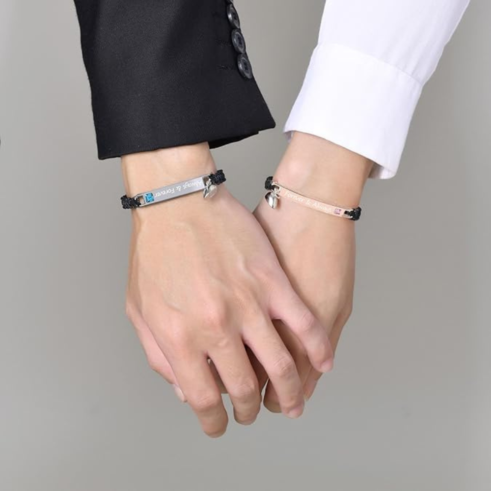 Magnetische Herzarmbänder für Paare