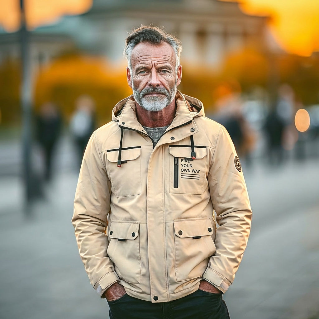 Mathis | Warm men's winter jacket with a modern design