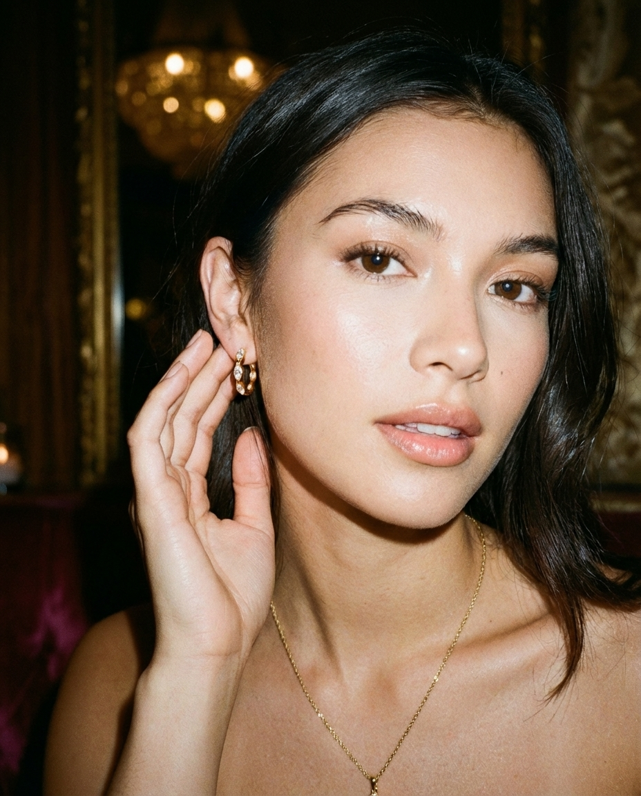 Marquise Wave Huggies