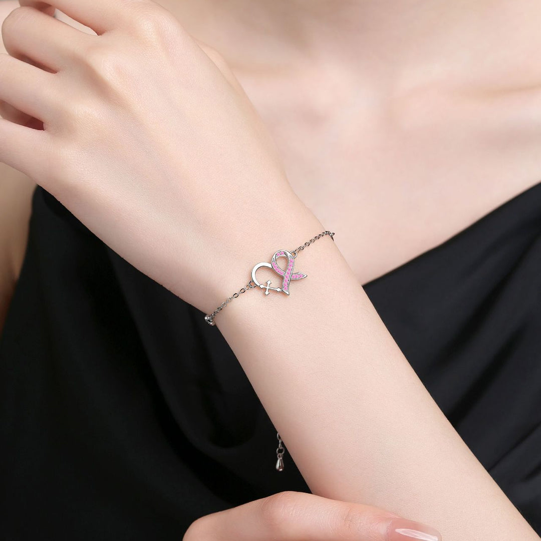 Starkes Herzarmband | Gemeinsam gegen Brustkrebs