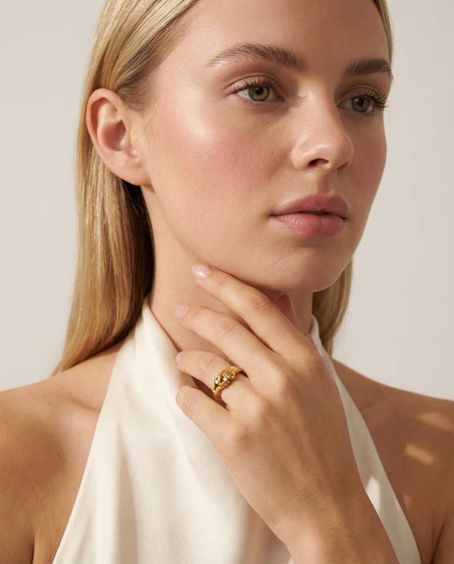 Goldener Handschlagring