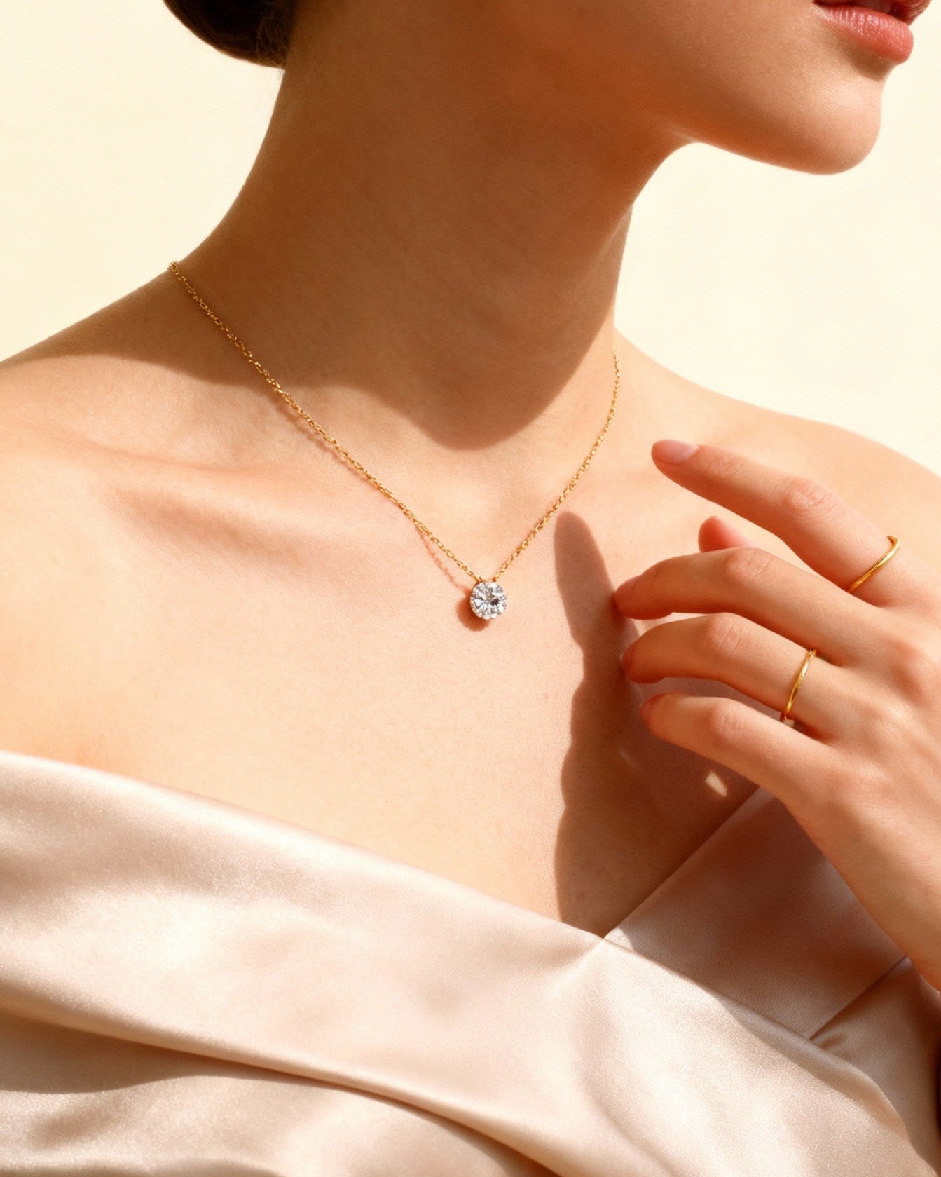 Élodie Solitaire Halskette