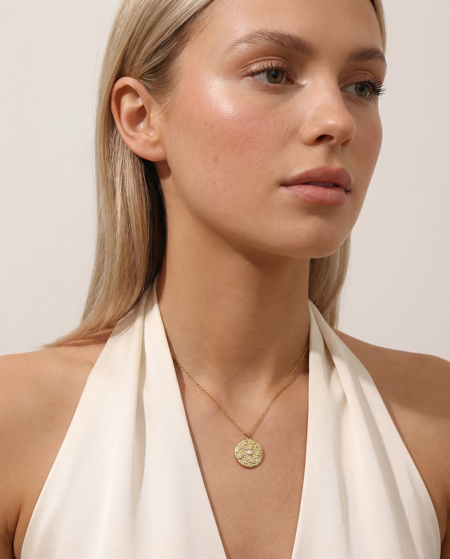 Celeste Cosmic Medallion Necklace